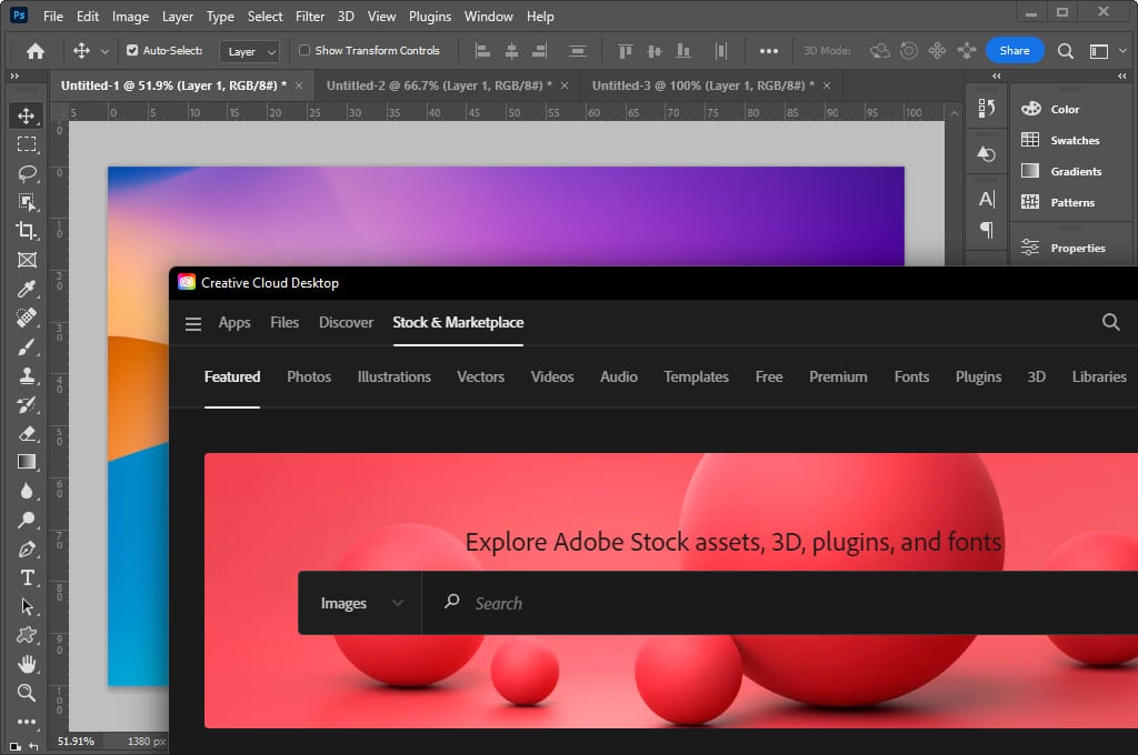 Tích hợp Creative Cloud