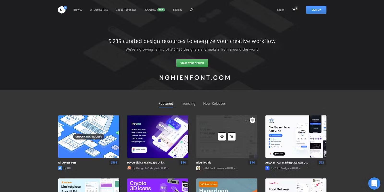 Get link UI8.net miễn phí