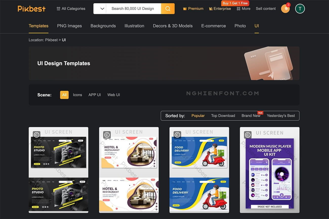 UI Design Templates Pikbest