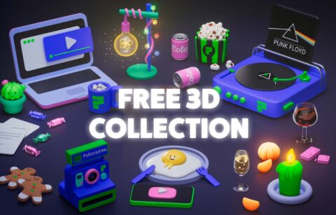 3D New Year Collection Free Download
