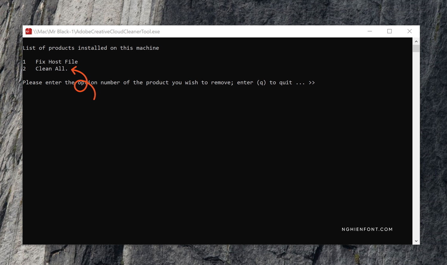 Adobe Creative Cloud Cleaner Windows - Option 2