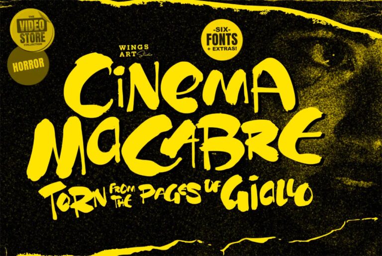 Cinema Macabre Font Family (Free Download) 13 Cinema Macabre Font Family pic1
