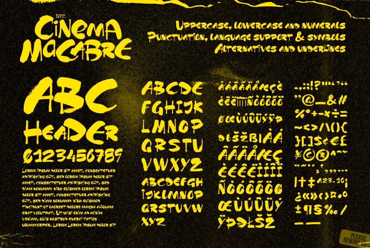 Cinema Macabre Font Family pic3