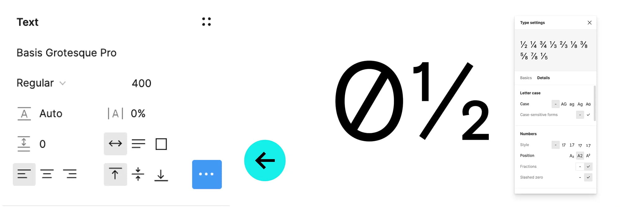 Figma OpenType