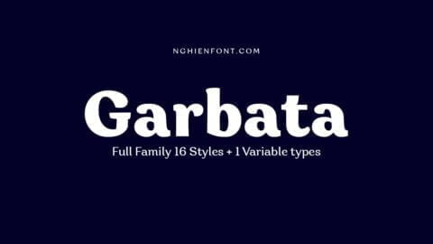 Garbata Font Family + Variable 26 Garbata Font Family