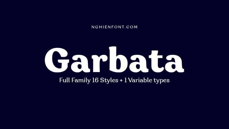 Garbata Font Family + Variable 17 Garbata Font Family