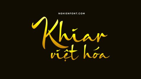 Font việt hóa LNTH Khiara Script - Font viết tay 24 LNTH Khiara Script font viet hoa