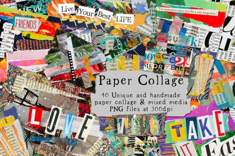 Paper Collage Png Graphics 5837090