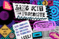 Procreate Zine Kit with 350 Brushes 25422875