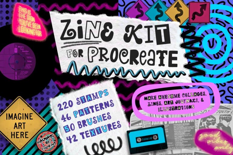 Procreate Zine Kit with 350 Brushes! 17 Procreate Zine Kit with 350 Brushes 25422875