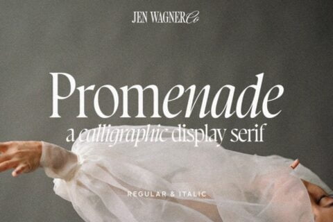 Promenade | A Calligraphic Serif Font 26 Promenade A Calligraphic Serif Font