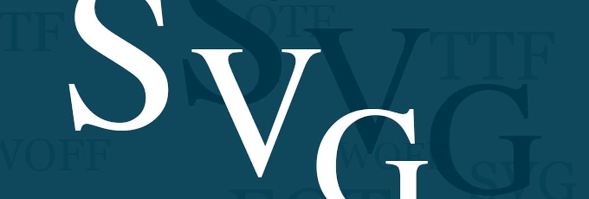 Scalable Vector Graphics font (SVG)