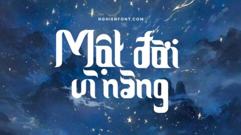 Font việt hóa LNTH Ceria Lebaran - Kiểu font thư pháp 18 font viet hoa LNTH Ceria Lebaran