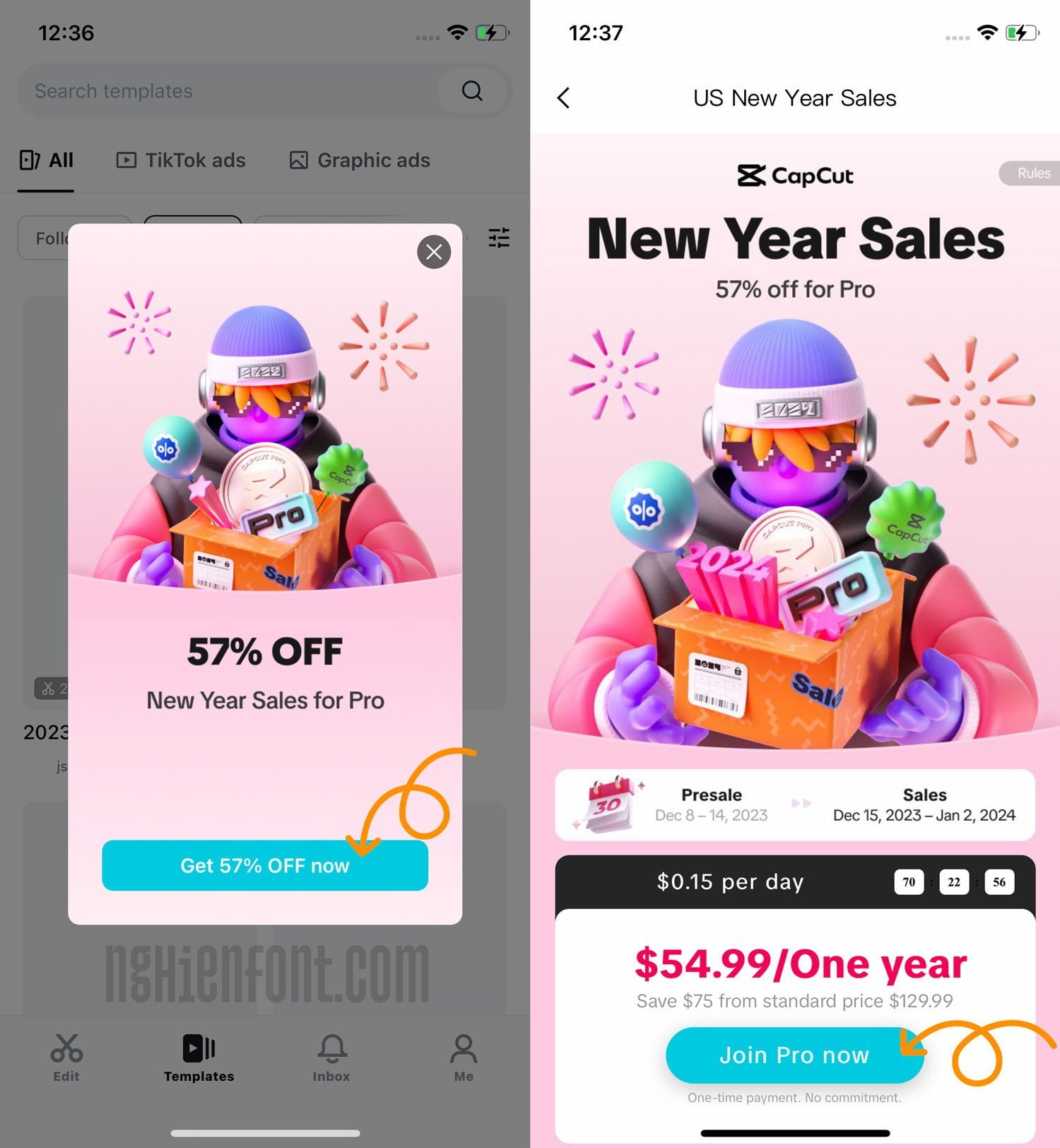 Get 57% OFF now Capcut 1 year free