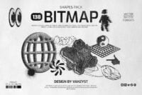 138 Bitmap Vector Shapes Pack 10948578