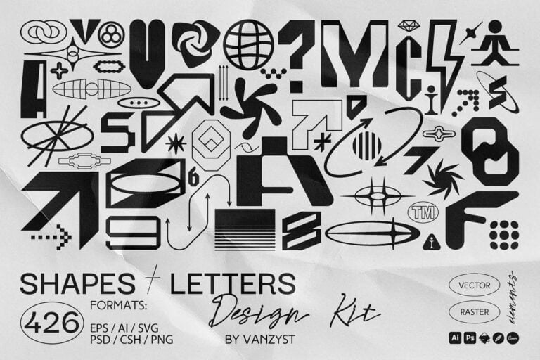 426 Shapes Letters Numbers Kit 12709757