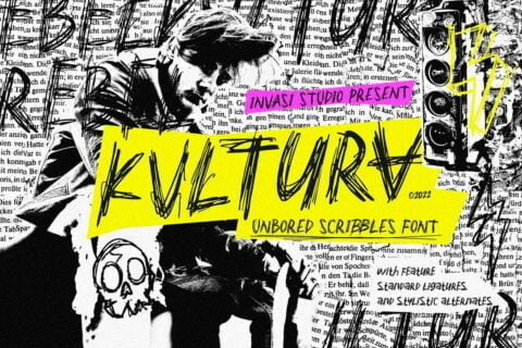 Kvltura - Unbored Scribbles Font 10 Kvltura Unbored Scribbles Font