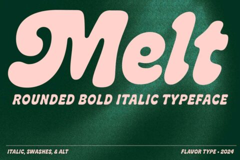 Melt Font Free Download 24 Melt by Flavortype