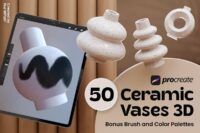 Procreate Ceramic Vases 3D 7244818