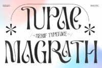 Tupac Magrath Display Serif Font