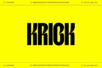 Krick Display Typeface Free Download