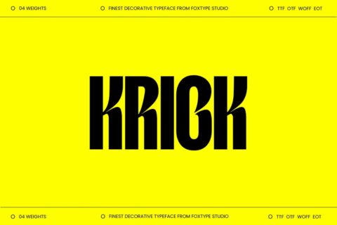 Krick Display Typeface 18 Krick Display Typeface Free Download
