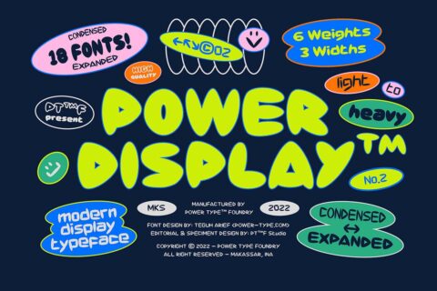 Power Display Font Family