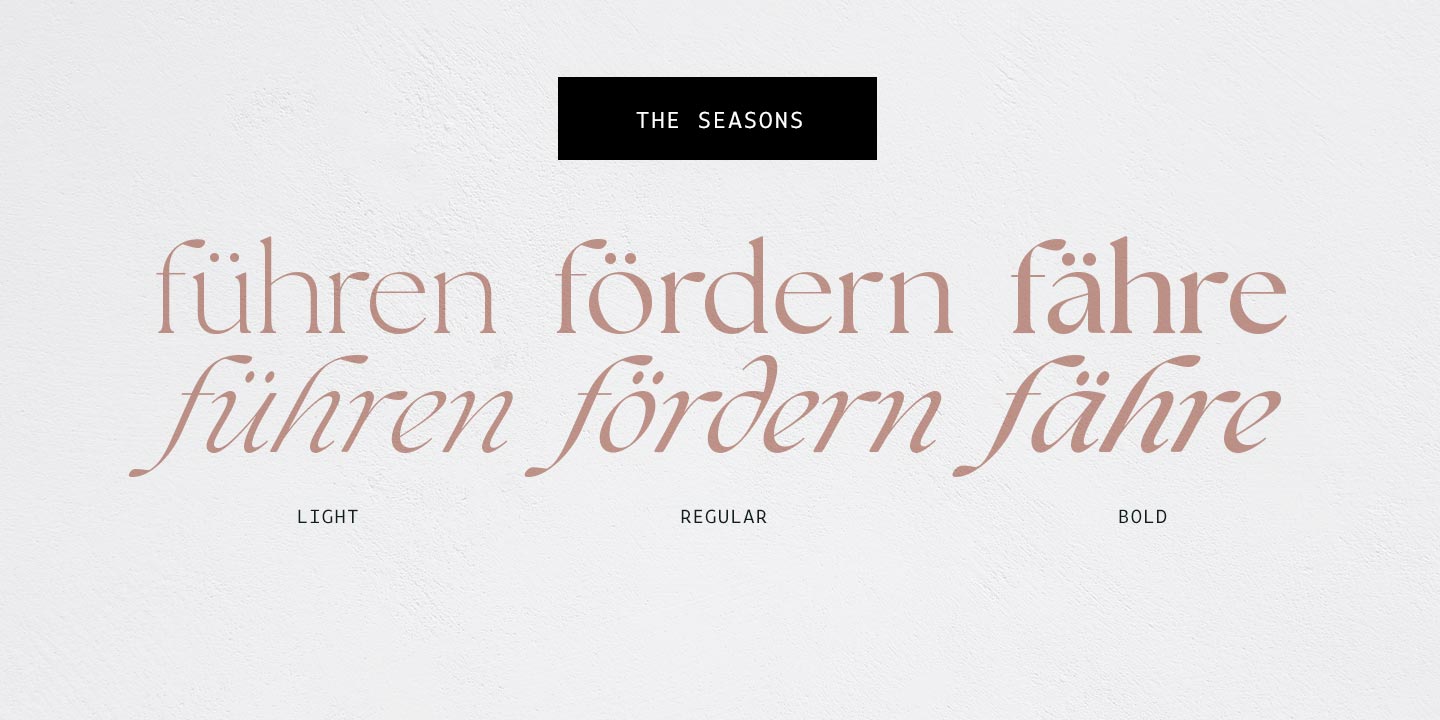 The Seasons Font Free Download 1