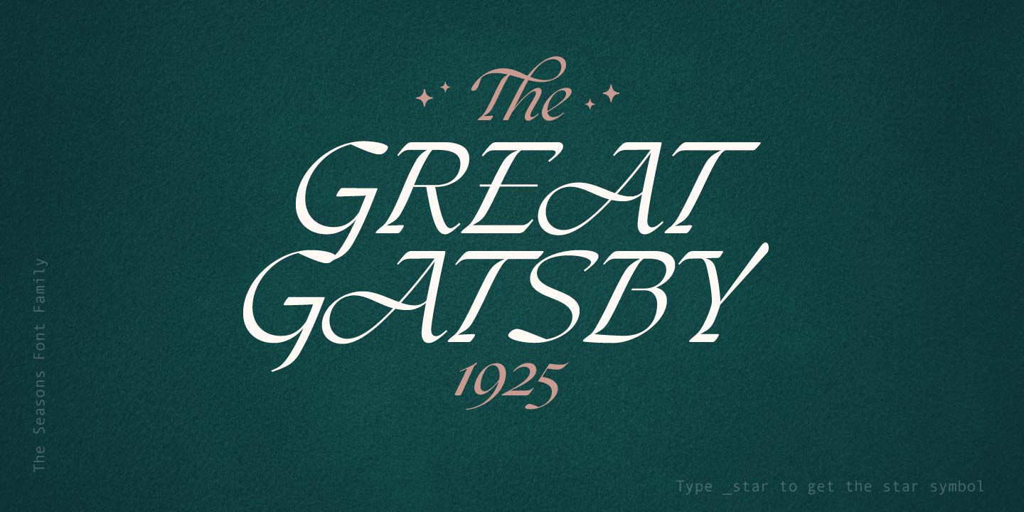 The Seasons Font Free Download 3