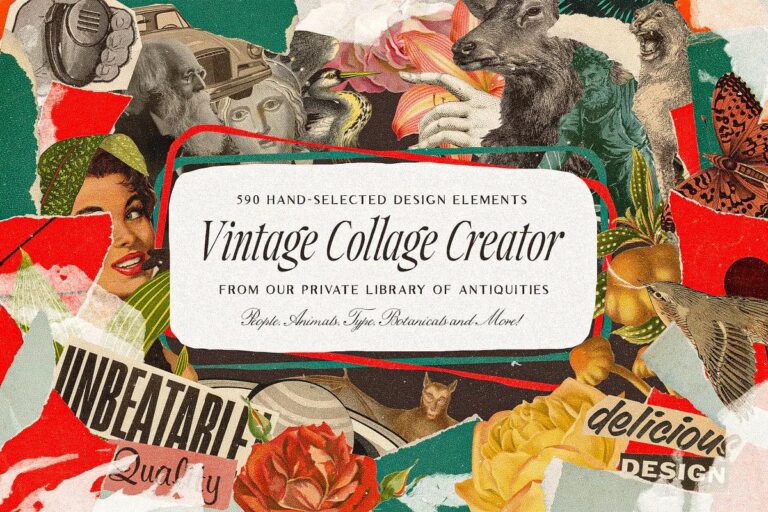 Ultimate Vintage Collage Creator 12770597 16 Ultimate Vintage Collage Creator 12770597