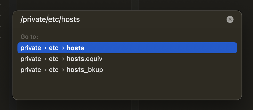 edit file hosts macos
