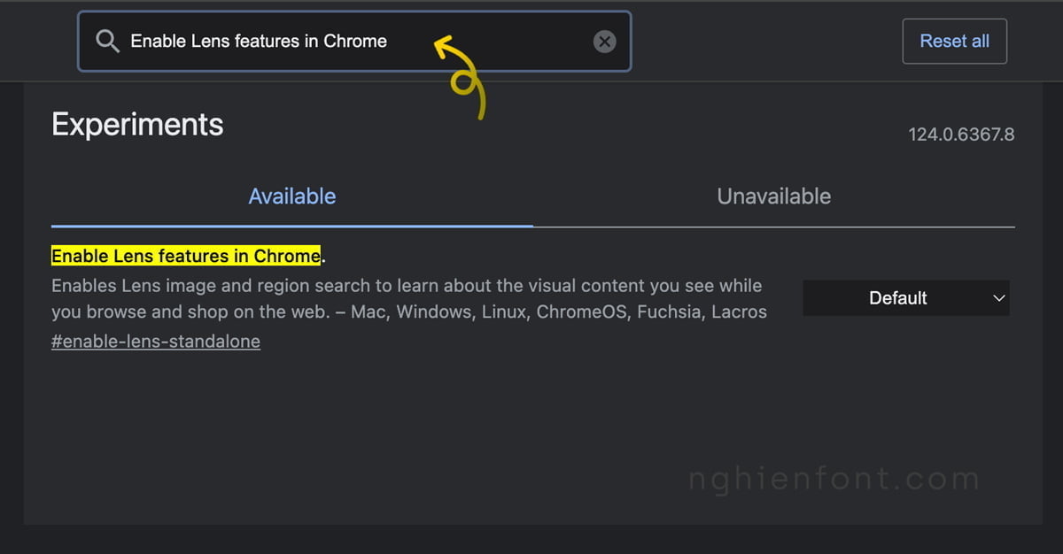Disable Google Lens in Google Chrome 2