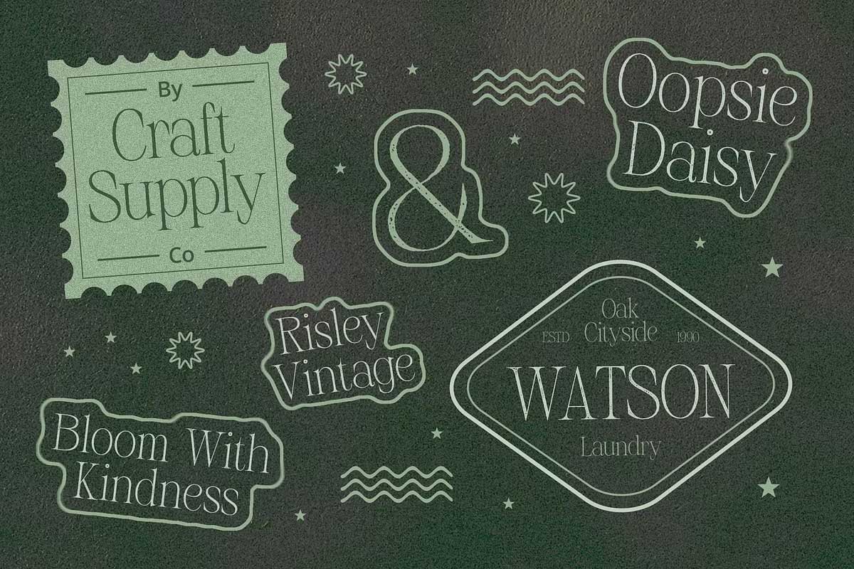 Risley Vintage Font pic2