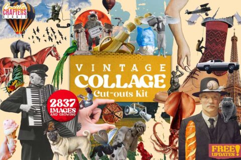 Vintage Collage Kit 2837+ Elements 6685351 14 Vintage Collage Kit 2837 Elements 6685351