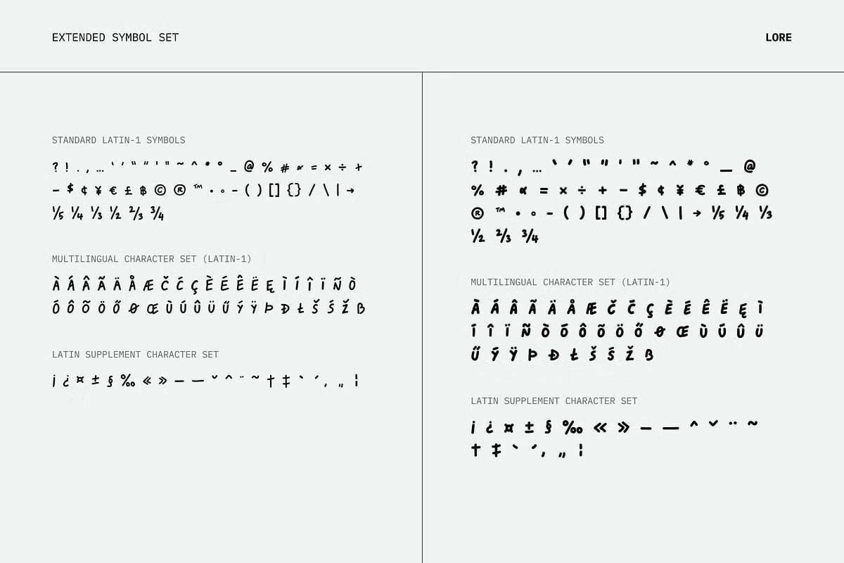 LORE All Caps Handwritten Font pic3