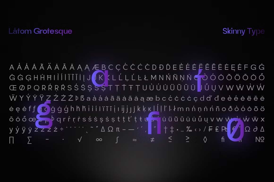 Latom Grotesque font pic4