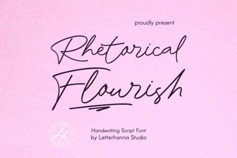 Rhetorical Flourish Font pic1