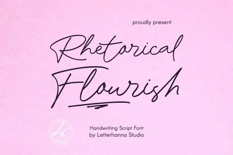 Rhetorical Flourish Font 12 Rhetorical Flourish Font pic1