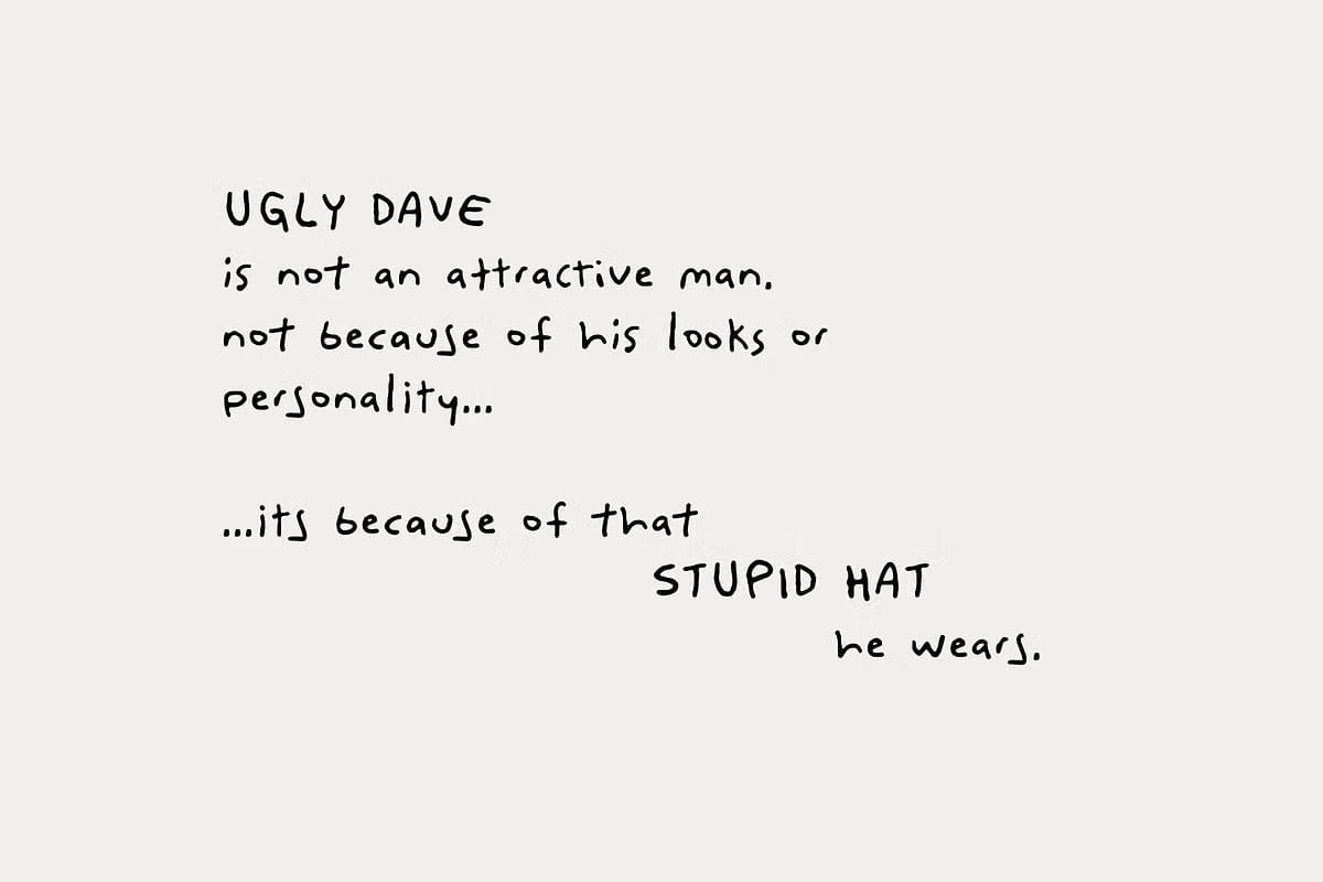 Ugly Dave Bad Handwriting Font pic1
