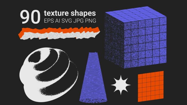 90 Vector Texture Shapes