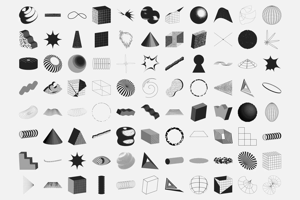 90 Vector Texture Shapes pic3