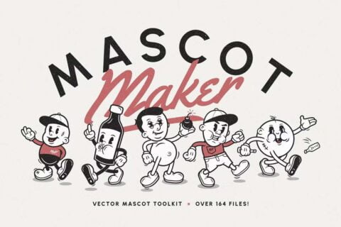 Mascot Maker Vector Mega Bundle 6685418 6 Mascot Maker Vector Mega Bundle 6685418 pic1
