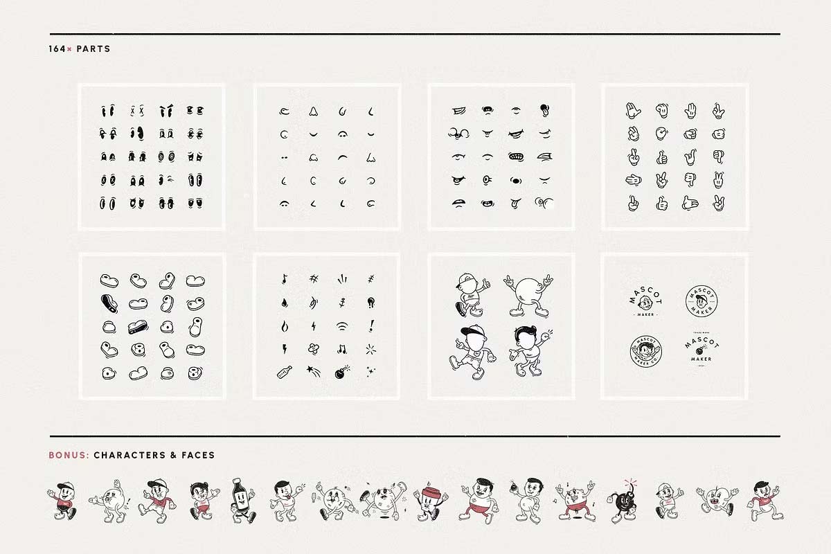 Mascot Maker Vector Mega Bundle 6685418 pic3