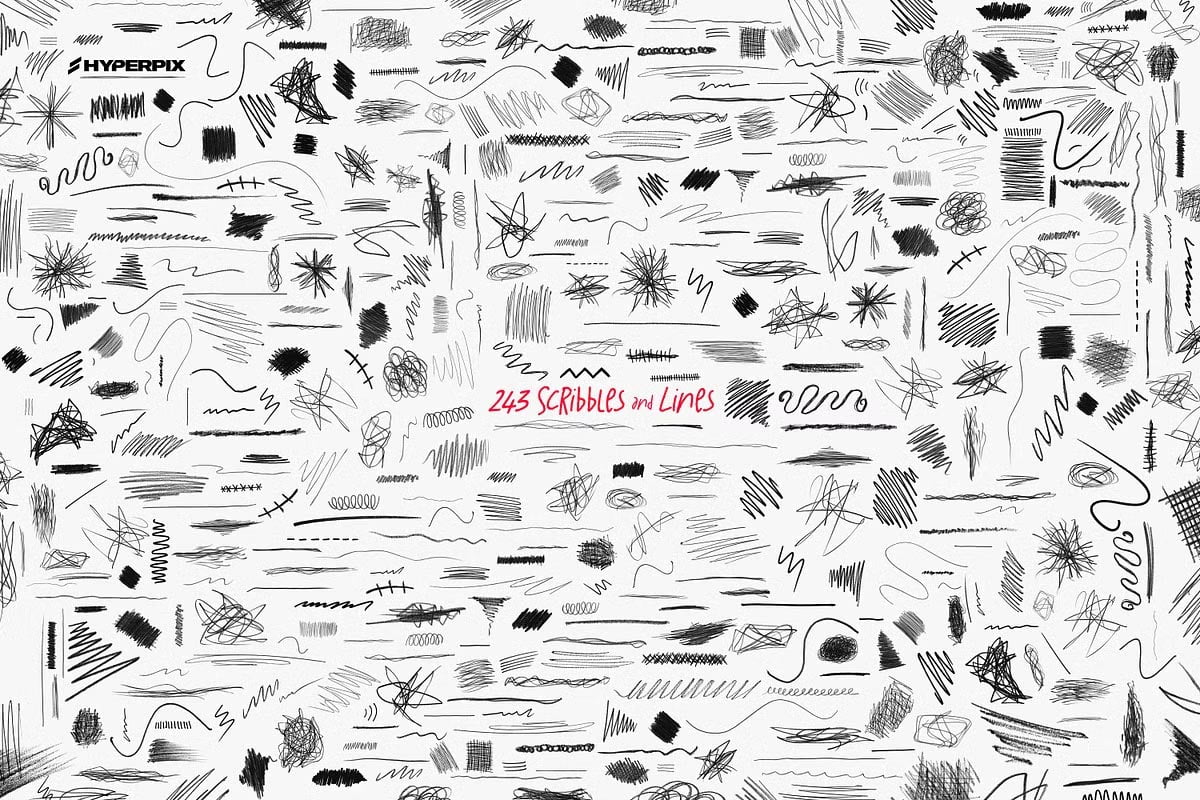 Hyper Hand Drawn - 1000 PNG Elements pic2