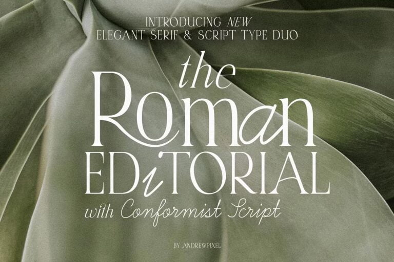 Roman Editorial + Aesthetic Script 196293930 12 Roman Editorial Aesthetic Script
