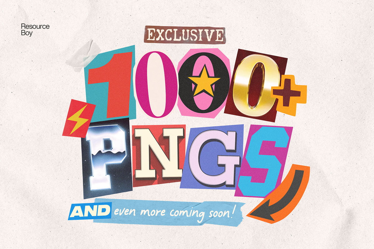 resource boy 1000 Ransom Note Letters 1