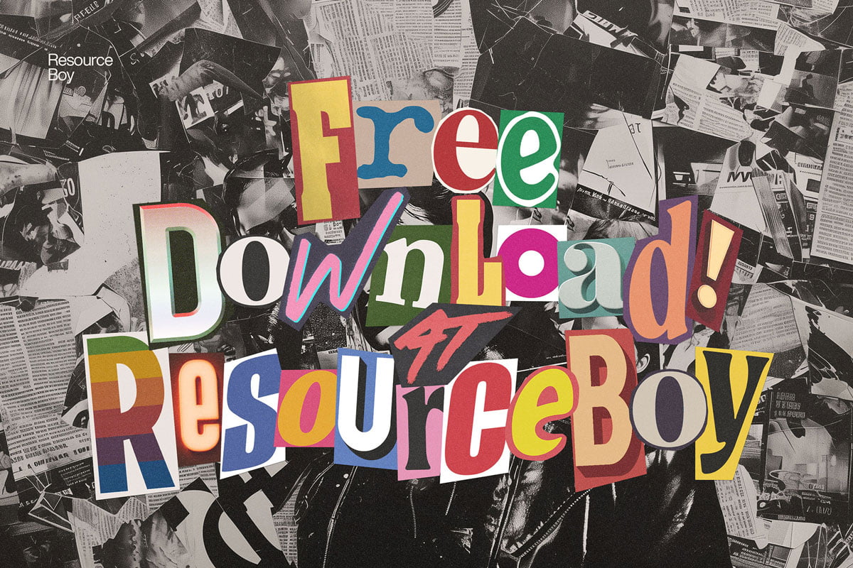 resource boy 1000 Ransom Note Letters 3