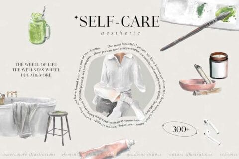 Aesthetic Self-Care Collection 10319739 18 Aesthetic Self Care Collection 10319739
